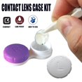 thumbnail image 4 of Funda Kuanfine para lentes de contacto, a prueba de fugas, viaje, paquete de 4, color morado, 4 of 7