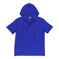 thumbnail image 5 of Bjutir T-Shirts for Men Summer Hoodie Top T Shirts Fashion Short Sleeve Solid Color Men Tops Blue 3Xl, 5 of 9