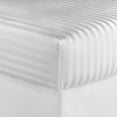 thumbnail image 3 of 600 Thread Count 100% Egyptian Cotton Striped Sheet Set - Deep Pocket Sheets (Full, White), 3 of 5