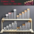 thumbnail image 2 of U8MO 15ml ~ 60ml Cork Stopper Glass Vial Jars Test Tube Bottle Crafts Diameter 30 mm-12# 25ml Plastic (pink/black/w..., 2 of 9