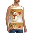 thumbnail image 2 of Daiia Christmas Snowman Gift Printed Men's Tank Tops,Casual Soft Sleeveless Gym Muscle Shirts Bodybuilding Tee-Large, 2 of 8