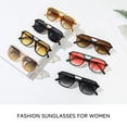 thumbnail image 6 of Aviator Sunglasses for Women Men Fashion Square Womens Sunglasses UV400 Protection Shades(Black/Gradient Gray), 6 of 6