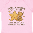 thumbnail image 4 of Inktastic Twinkle Twinkle Little Star One Year Old Birthday Boys or Girls Baby Bodysuit, 4 of 5