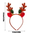thumbnail image 3 of Christmas Party Barrettes Reindeer Headband Novelty Ears Accessories for Women Festive Headwear for Holiday Celebrations, 3 of 7