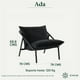 thumbnail image 2 of Silla de Metal Zinus Ada con Cojines de Memory Foam Color Negro, 2 of 6