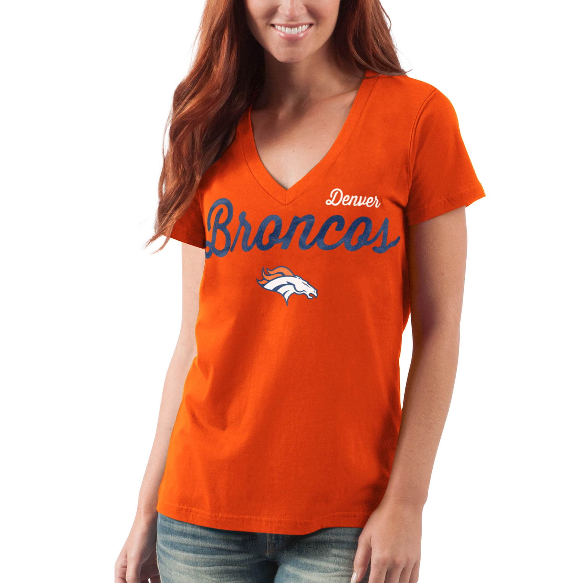 Denver Broncos G-III 4Her by Carl Banks Women's Plus Size Linebacker T-Shirt  - Orange