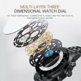 thumbnail image 4 of SKMEI Mens Watches ,Mens Skeleton Watch Chronograph Luxury Diamond Dress Business Analog Quartz Wrist Watches for Men, 4 of 7
