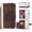 1brown, variant on LINLIN Leather Wallet phone Cover, Magnetic Card Skin Cover,PU Leather Wallet Flip Phone Cover, Flip Protective Case Cover with Wallet Card Holder for Wrist Strap
