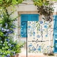 thumbnail image 3 of AMHNF Spring Summer Welcome Garden Flag 12 x 18 inch Funny Blue Floral Spring Small Yard Flag Burlap Double Sided Vertical Seasonal Farmhouse Wedding Yard Outdoor Decoration, 3 of 5