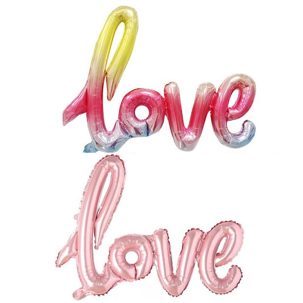 Letras de globos de amor: globos de corazón, globos de despedida de soltera | Globos con letras de amor para decoraciones nocturnas románticas | Decoración de despedida de soltera | Te amo globos
