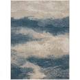 thumbnail image 2 of Nourison Maxell Modern Ivory/Teal 7'10" x 10'6" Area Rug, (8' x 11'), 2 of 8
