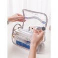 thumbnail image 2 of Large Capacity Clear Travel Toiletry Bag Carry-on Travel Accessories Quart Size Toiletries Cosmetic Pouch Makeup Bags for Men and Women, 2 of 7