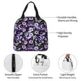 thumbnail image 5 of Lsque Pink purple rainbow flower butterfly Pattern Lunch Bag Women/Men Insulated Lunch Box,Small Leakproof Cooler Food Lunch Containers Reusable High Capacity Lunch Tote Bags, 5 of 6