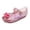 Pink, variant on Girls Glitter Transparent Jelly Mary Jane Flats Cute Bow Decor Princess Dress Shoes Non Slip Soft Sole For Birthday Party Christmas Beach Daily Wear