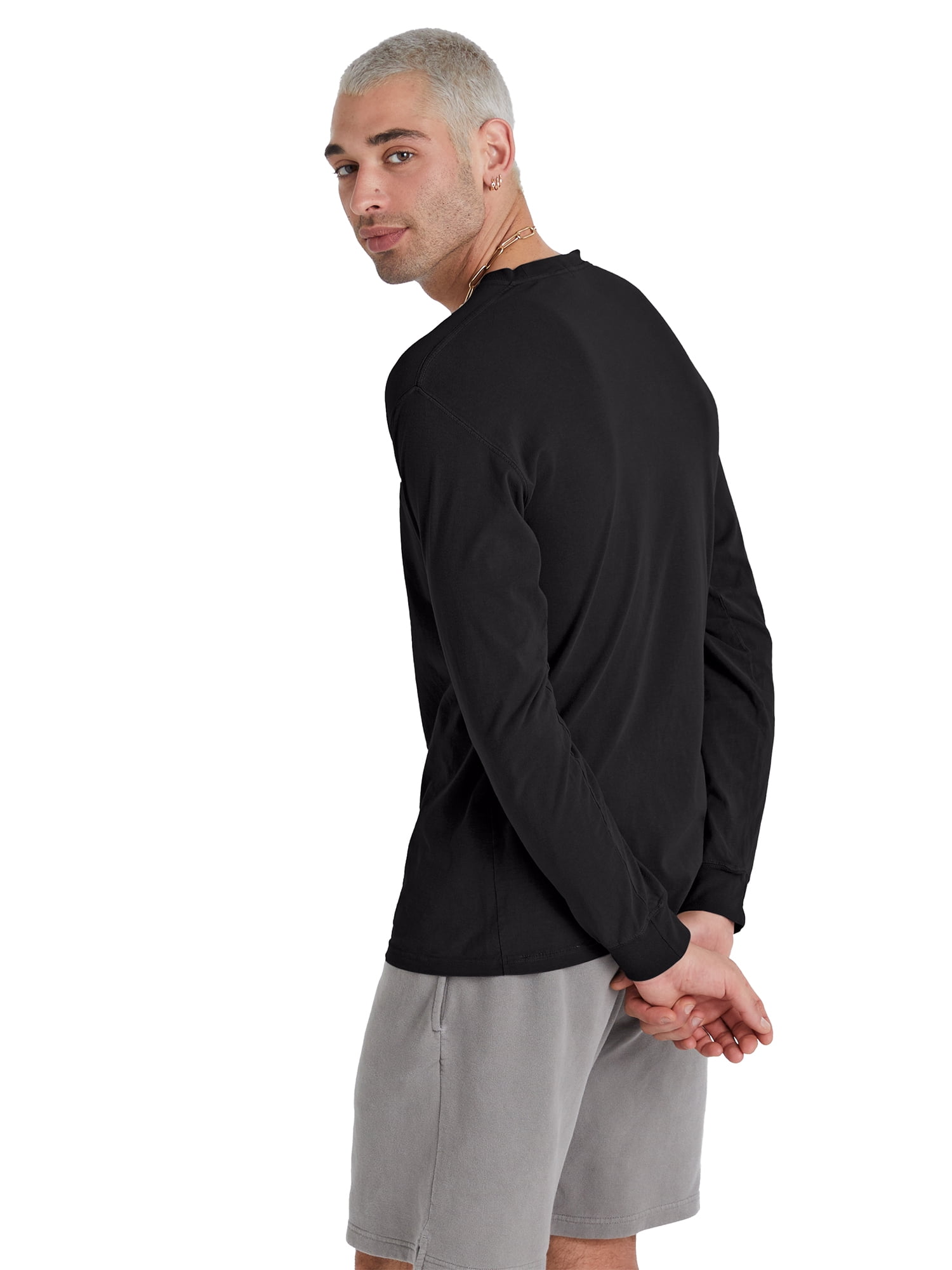 Hanes Originals Men's Garment Dyed Long-Sleeve T-Shirt, Sizes S-3XL