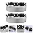 thumbnail image 6 of TUIBELYN Car Cup Holder Double Bottle Mount Organizer Car Accessories Silver, 6 of 6