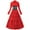 Red, variant on Oplxuo Women's Victorian Corset Dress Vintage Floor Lenght Ruffle Layered Medieval Gothic Rococo Ball Gown Cosplay Dresses