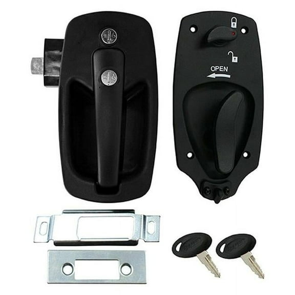Bauer 1008.2431 AP Products Bauer Euro Entry Door Lock with Deadbolt, Black