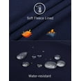 thumbnail image 5 of Baleaf Women's Fleece Full Zip Running Jacket Water Resistant Pockets Cycling Workout Track Jacket Thumb Holes Dark Blue L, 5 of 5