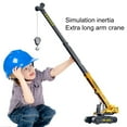 thumbnail image 3 of Sioweci Lifting Cranes Toy 360 Degree Rotating Base Adjustable Long Arm Retractable Sling Ornament Simulation Boys Girls Engineering Truck Model Toy Children Gift Yellow, 3 of 13