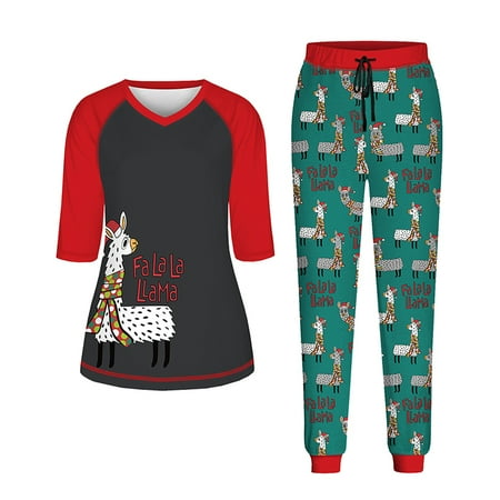 

Girl s Family Pajamas Thermal Underwear Christmas Alpaca Thermal Pajamas
