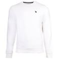 thumbnail image 1 of U.S. POLO ASSN. Sudadera para hombre - Forro polar diagonal con acabado carbono, cuello redondo, algodón Blanco M (Medium), 1 of 3