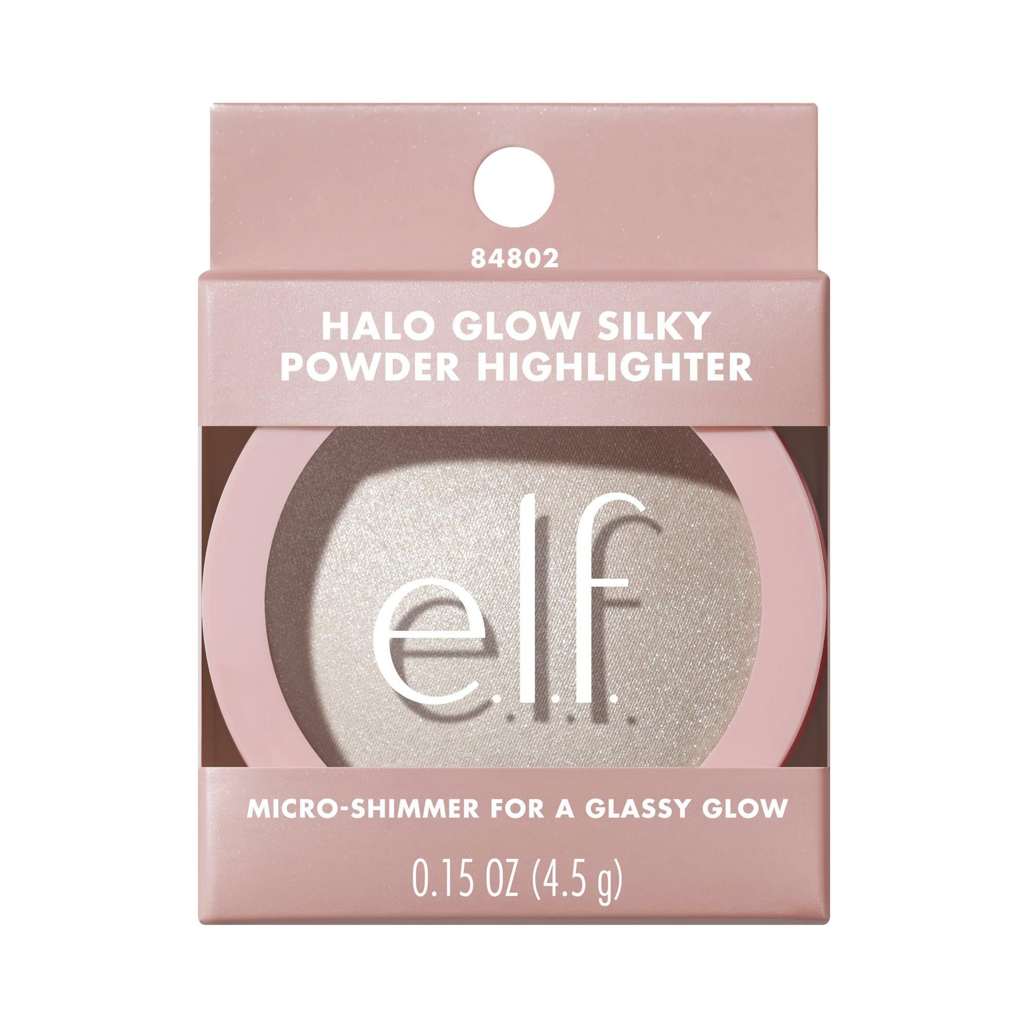 e.l.f. Cosmetics Halo Glow Silky Powder Highlighter, Soft Pearl Era, 4.5 g