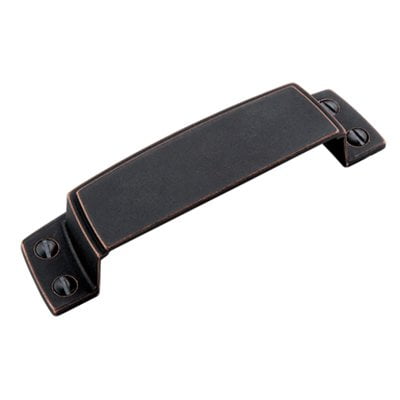 Highland Ridge Cabinet Highland Ridge 3-1/2 in (89 mm) Center-to-Center Dark-Oiled Bronze Cabinet Cup Pull ()