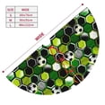 thumbnail image 3 of KLL 48" Christmas Tree Skirt Soccer1 Xmas Tree Skirts Mat for New Year Xmas Holiday Party Indoor Outdoor Home Decoration, 3 of 7