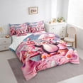thumbnail image 3 of jejeloiu Antarctic Animal 7pcs Bedding Comforter Set,Kawaii Penguin Queen Bedding Sets,Sweet Dessert Cake Queen Sheet Sets For Kids,Ultra Soft Home Decor Reversible, 3 of 8