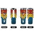 thumbnail image 5 of Wonder Woman Car Cup with Handle Straw Lid Stainless Steel Double Wall Vacuum Coffee Mug Large Capacity Tumbler 40oz for Man Woman, 5 of 8