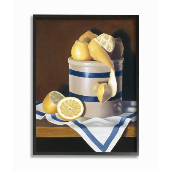 Stupell Industries Realistic Country Lemon Peel Jar Still-Life Painting Designed by Cecile Baird