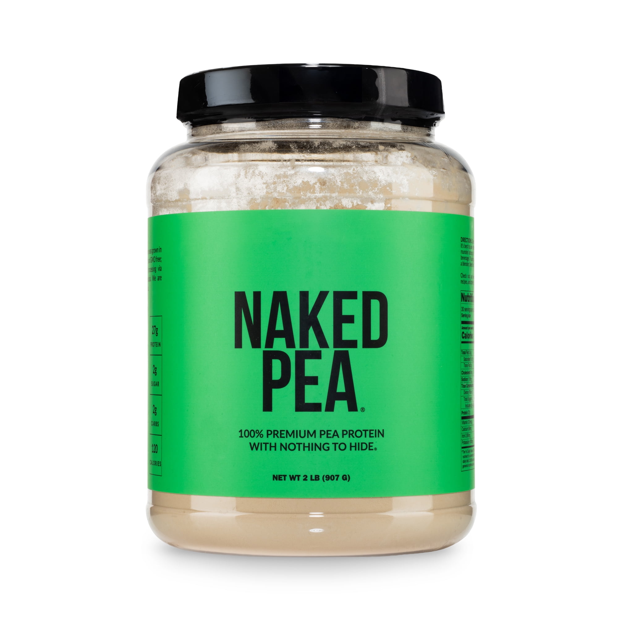 Naked Pea - 2LB 100% Pea Protein Powder from North American Farms - Unflavored Vegan Pea Protein Isolate - Plant Protein Powder, Easy to Digest - 30 Servings