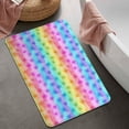 thumbnail image 2 of Pioneer Flower Floral Print Pattern Bathroom Rugs Mat, Non Slip Microfiber Bathroom Rug with Rubber Backing, Soft Mats for Bathroom Floor Tub Shower, 20"x32", 2 of 5