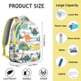 thumbnail image 3 of Cute Baby Dinosaur Backpack for Student Cartoon Dino Pattern Watercolor Roaring Design for School Student Colorful Nature, 3 of 6