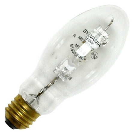 

Sylvania 64785 (2-Pack) M150/U/MED 150-Watt Metal Halide HID Light Bulb 4400K 14000 Lumens 65 CRI E26 Base