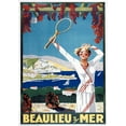 thumbnail image 2 of Vintage Apple Collection 14x18 White Modern Wood Framed Museum Art Print Titled - Beaulieu Mer, 2 of 4