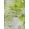 thumbnail image 2 of 8' X 10' Artichoke Green And Lime Green Abstract Washable Indoor Outdoor Area Rug, 2 of 5