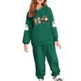 thumbnail image 3 of MKOSPLRT Kids Sweatsuits 2 Piece Halloween Outfits 5-14Y Warm Fall Hoodies Cinch Bottom Jogger Sweatpants Funny Graphic Tracksuits, 3 of 6