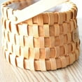 thumbnail image 5 of 2 Pack Wicker Bread Baskets, Wood Chip Picnic Basket with Handles, Handmade Woven Fruits Vegetable Storage Serving Basket Holder, Gift Packing Woven Basket(Oval+Round), 5 of 7