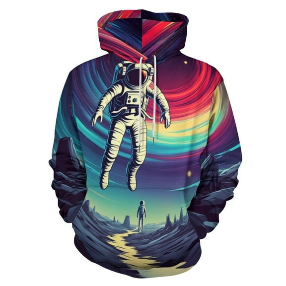 Cartoon Space Astronaut Planet (101)-2 Men's Women New Sweatshirt Hoodie Men's Plus Size Sweatshirt Hooded Sweatshirt 3d Printed Street Men's Cloth