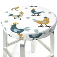 thumbnail image 3 of Lsque Farm Roosters Round Bar chair cushion covers Velvet Fabric Premium Comfort Protects from Scratches and Stains for 14-17 Inch Chair- 13 inch, 3 of 7