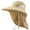 Khaki, variant on Cheers US Waterproof Breathable Outdoor Sun Hat for Men with 50+ UPF Safari Cap Wide Brim Fishing Hat with Neck Flap