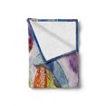 thumbnail image 2 of Psychedelic Soft Flannel Fleece Throw Blanket, Watercolor Style Mushrooms Dreamy Grungy Style Enchanted Forest Theme, Cozy Plush for Indoor and Outdoor Use, 60" x 80", Multicolor, by Ambesonne, 2 of 6