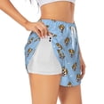 thumbnail image 3 of Lsque Terrier Printed Women's Running Shorts with Liner Pockets,Elastic Quick Dry Workout Athletic Gym Yoga Shorts,Womens High Waist Shorts-Medium, 3 of 9