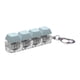 thumbnail image 1 of Teclado Llavero Fidget Strade Fareast Limited colgante juguete azul y claro, 1 of 8