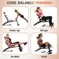 thumbnail image 4 of Qiuikloi Ab Workout Bench for Home Gym, Multi-Functional Adjustable Ab Crunch Machine for Total Body Workout, Ab Exercise Equipment for Core, Leg, Thighs, Buttocks, Sit-up, 4 of 7