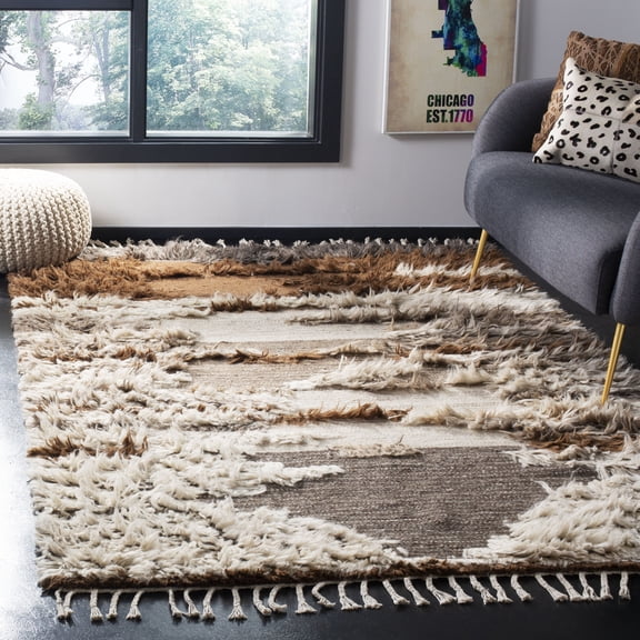 Safavieh Kenya Bijar Camouflage Area Rug, Gray/Brown, 4' x 6'