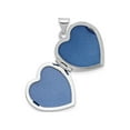 thumbnail image 3 of Heart Locket Pendant Necklace in Sterling Silver with Chain, 3 of 5