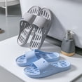 thumbnail image 2 of Zapatillas de casa para las cuatro estaciones, zapatillas de baño antifugas, zapatillas de baño para hombre y mujer con suela suave, huecas y antideslizantes, 2 of 5